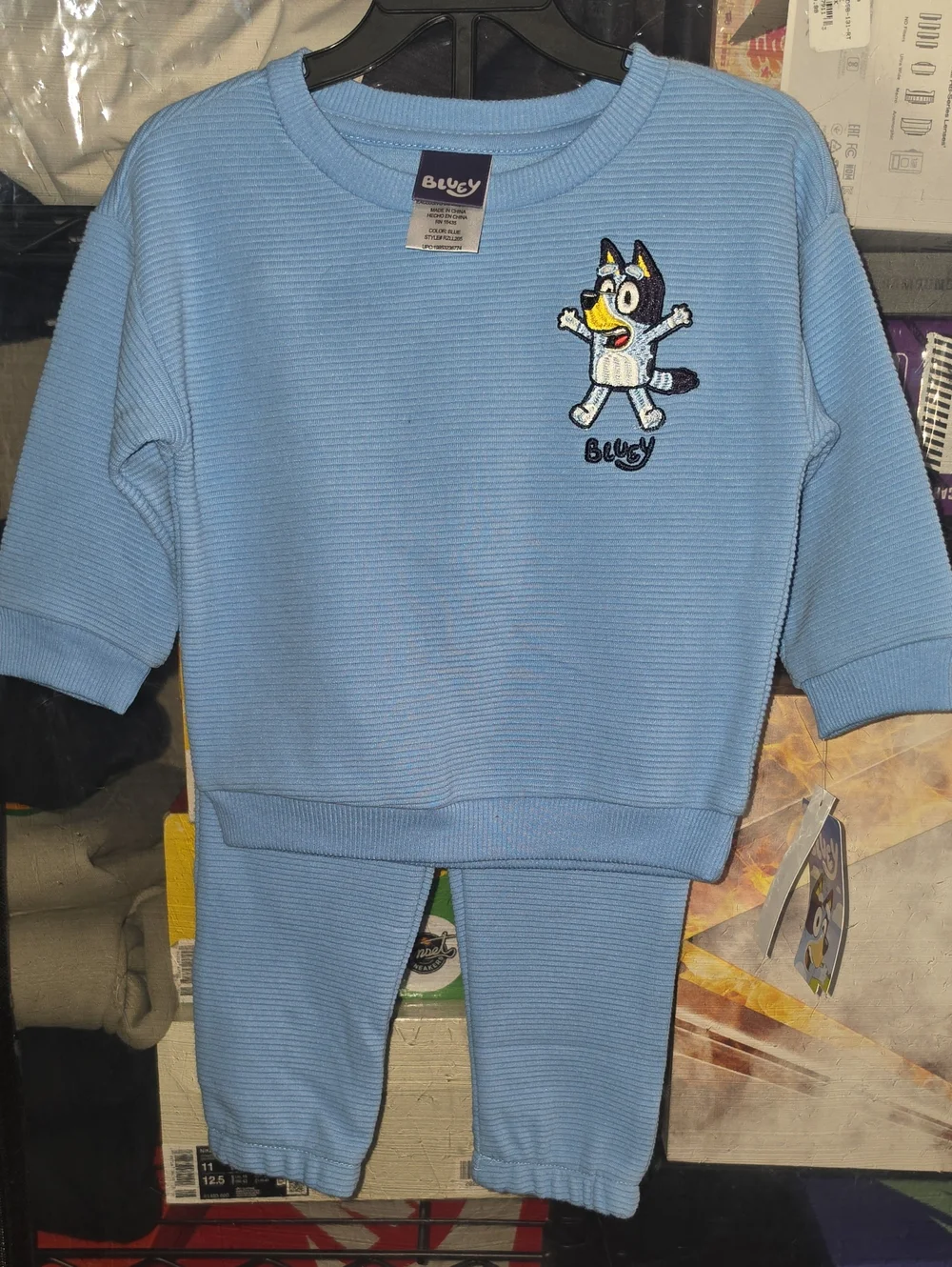 Blue Blugy Kids Matching Set - Blue Two-Piece Outfit